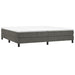 Pat box spring cu saltea, gri închis, 200x200 cm, catifea - WALTI WALTI