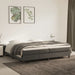 Pat box spring cu saltea, gri închis, 200x200 cm, catifea - WALTI WALTI