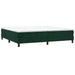 Pat box spring cu saltea, verde închis, 200x200 cm, catifea - WALTI WALTI