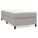 Pat box spring cu saltea, gri deschis, 80x200 cm, textil - WALTI WALTI