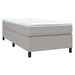 Pat box spring cu saltea, gri deschis, 80x200 cm, textil - WALTI WALTI