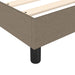 Pat box spring cu saltea, gri taupe, 80x200 cm, textil - WALTI WALTI