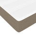 Pat box spring cu saltea, gri taupe, 80x200 cm, textil - WALTI WALTI