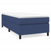 Pat box spring cu saltea, albastru, 80x200 cm, textil - WALTI WALTI