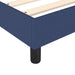Pat box spring cu saltea, albastru, 80x200 cm, textil - WALTI WALTI