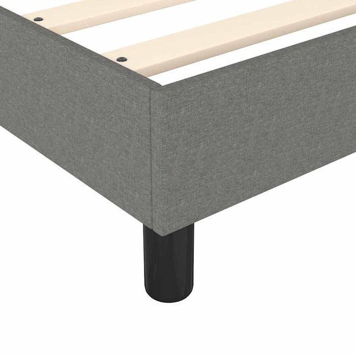 Pat box spring cu saltea, gri închis, 90x190 cm, textil - WALTI WALTI