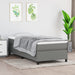 Pat box spring cu saltea, gri închis, 90x190 cm, textil - WALTI WALTI