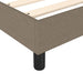 Pat box spring cu saltea, gri taupe, 90x200 cm, textil - WALTI WALTI