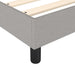 Pat box spring cu saltea, gri deschis, 120x200 cm, textil - WALTI WALTI