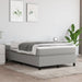 Pat box spring cu saltea, gri deschis, 120x200 cm, textil - WALTI WALTI