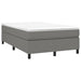 Pat box spring cu saltea, gri închis, 120x200 cm, textil - WALTI WALTI