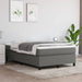 Pat box spring cu saltea, gri închis, 120x200 cm, textil - WALTI WALTI