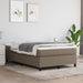 Pat box spring cu saltea, gri taupe, 120x200 cm, textil - WALTI WALTI