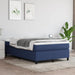 Pat box spring cu saltea, albastru, 120x200 cm, textil - WALTI WALTI