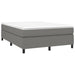 Pat box spring cu saltea, gri închis, 140x200 cm, textil - WALTI WALTI