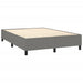 Pat box spring cu saltea, gri închis, 140x200 cm, textil - WALTI WALTI