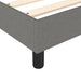 Pat box spring cu saltea, gri închis, 140x200 cm, textil - WALTI WALTI