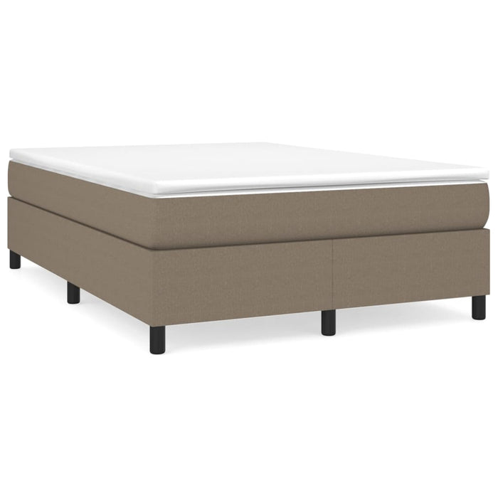 Pat continental cu saltea gri taupe 140x200 cm material textil - WALTI WALTI