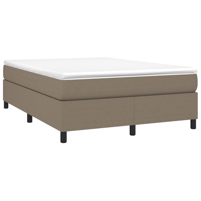 Pat continental cu saltea gri taupe 140x200 cm material textil - WALTI WALTI