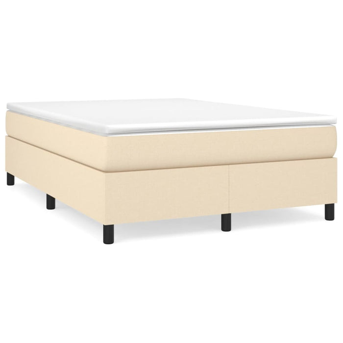 Pat continental cu saltea, crem, 140x200 cm, material textil - WALTI WALTI