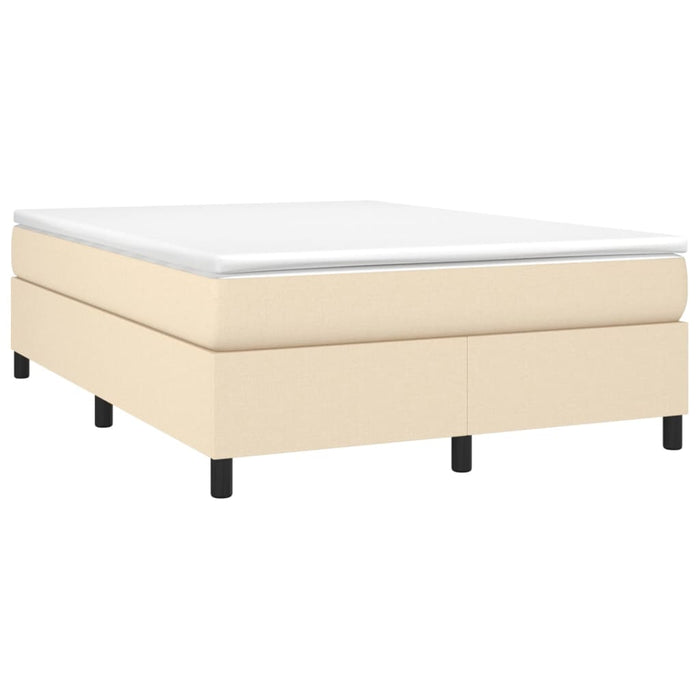 Pat continental cu saltea, crem, 140x200 cm, material textil - WALTI WALTI