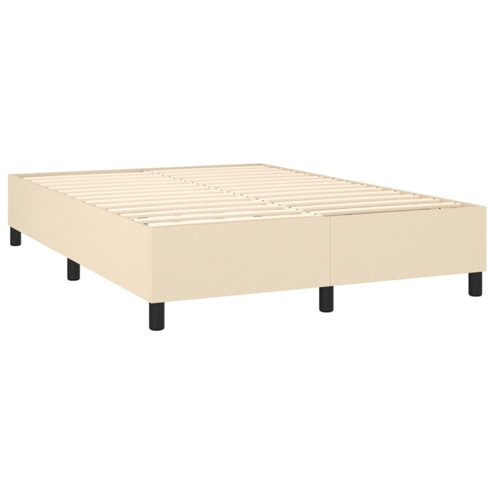 Pat continental cu saltea, crem, 140x200 cm, material textil - WALTI WALTI