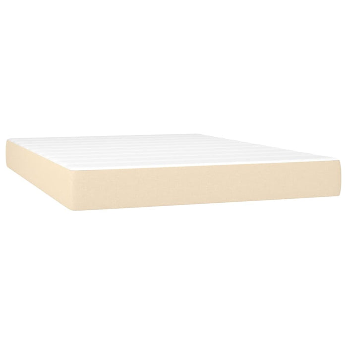 Pat continental cu saltea, crem, 140x200 cm, material textil - WALTI WALTI