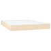Pat continental cu saltea, crem, 140x200 cm, material textil - WALTI WALTI