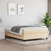 Pat continental cu saltea, crem, 140x200 cm, material textil - WALTI WALTI