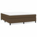 Pat box spring cu saltea, maro închis, 160x200 cm, textil - WALTI WALTI