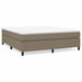Pat box spring cu saltea, gri taupe, 160x200 cm material textil - WALTI WALTI