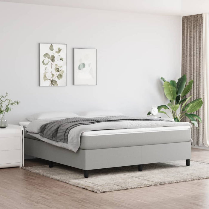 Pat continental, gri deschis, 180x200 cm, material textil - WALTI WALTI