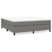 Pat box spring cu saltea, gri închis, 180x200 cm, textil - WALTI WALTI