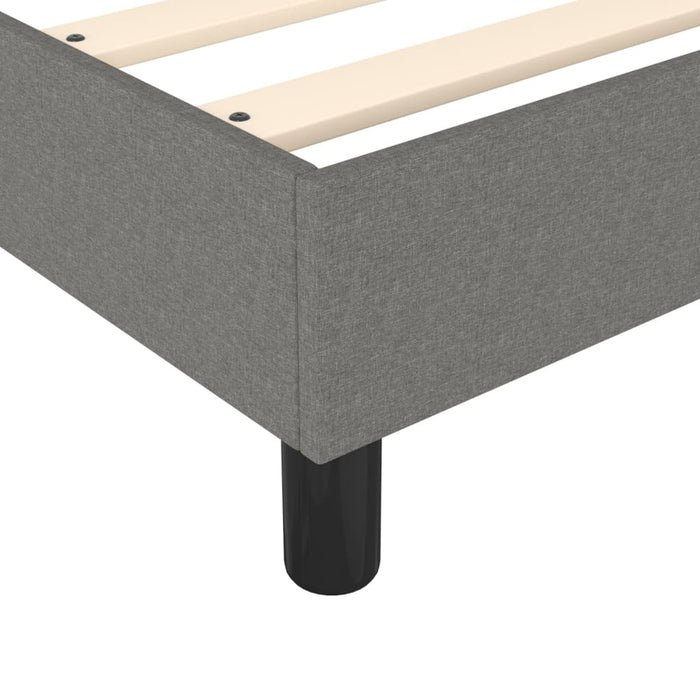 Pat box spring cu saltea, gri închis, 180x200 cm, textil - WALTI WALTI