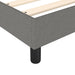 Pat box spring cu saltea, gri închis, 180x200 cm, textil - WALTI WALTI