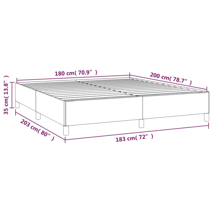 Pat box spring cu saltea, gri închis, 180x200 cm, textil - WALTI WALTI