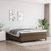 Pat continental cu saltea maro închis 180x200cm material textil - WALTI WALTI