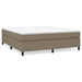 Pat continental cu saltea, gri taupe, 180x200 cm, textil - WALTI WALTI