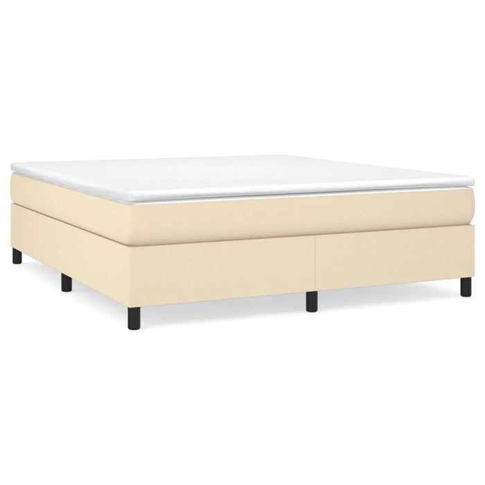 Pat continental cu saltea, crem, 180x200 cm, textil - WALTI WALTI