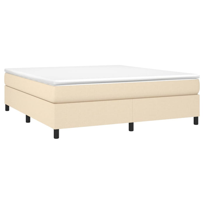 Pat continental cu saltea, crem, 180x200 cm, textil - WALTI WALTI