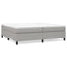Pat box spring cu saltea, gri deschis, 200x200 cm, textil - WALTI WALTI