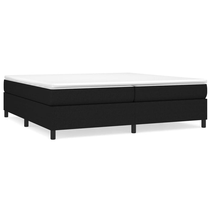 Pat box spring cu saltea, negru, 200x200 cm, textil - WALTI WALTI