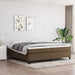 Pat box spring cu saltea, maro închis, 200x200 cm, textil - WALTI WALTI