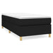 Pat box spring cu saltea, negru, 80x200 cm, textil - WALTI WALTI