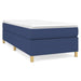 Pat box spring cu saltea, albastru, 80x200 cm, textil - WALTI WALTI