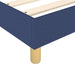 Pat box spring cu saltea, albastru, 80x200 cm, textil - WALTI WALTI