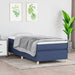 Pat box spring cu saltea, albastru, 80x200 cm, textil - WALTI WALTI