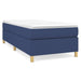 Pat box spring cu saltea, albastru, 90x200 cm, textil - WALTI WALTI