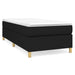 Pat box spring cu saltea, negru, 100x200 cm, textil - WALTI WALTI
