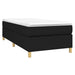 Pat box spring cu saltea, negru, 100x200 cm, textil - WALTI WALTI